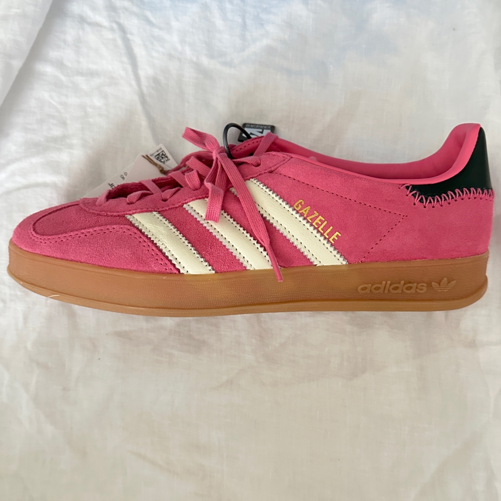 Pink/Green Adidas Gazelle